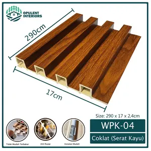 Woodpanel Dinding WPC / Wallpanel PVC Motif Kayu Dekorasi Interior Rumah WPK-06