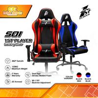 Gambar KURSI GAMING 1ST PLAYER S01 Gaming Chair 2D Armrest - BLACK BLUE dari Techno Computer Bali Kota Denpasar 1 Tokopedia