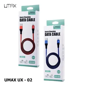 Kabel Data UMAX UX-02 | Fast Charging | Kabel Kuat & Anti Putus | Type-C / iPhone / Micro USB