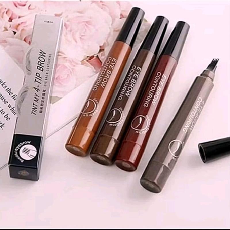 Pensil Alis Tint My 4 Tip Waterproof Long Lasting Anti Luntur Coklat Eyebrow brow pencil 1