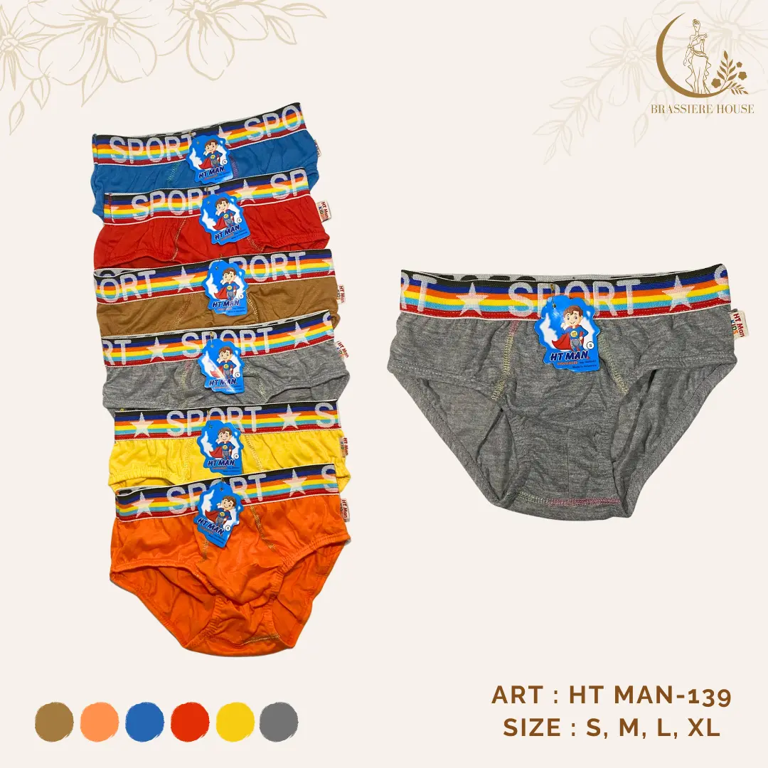 6PCS CELANA DALAM ANAK COWOK HT KIDS 139 CD LAKI LAKI LUCU LUSINAN HT MAN 139 Fashion