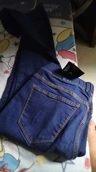 Product Review of Celana Pinggang Karet Jeans Wanita Panjang Kekinan Original Produk Denima from m**2 1