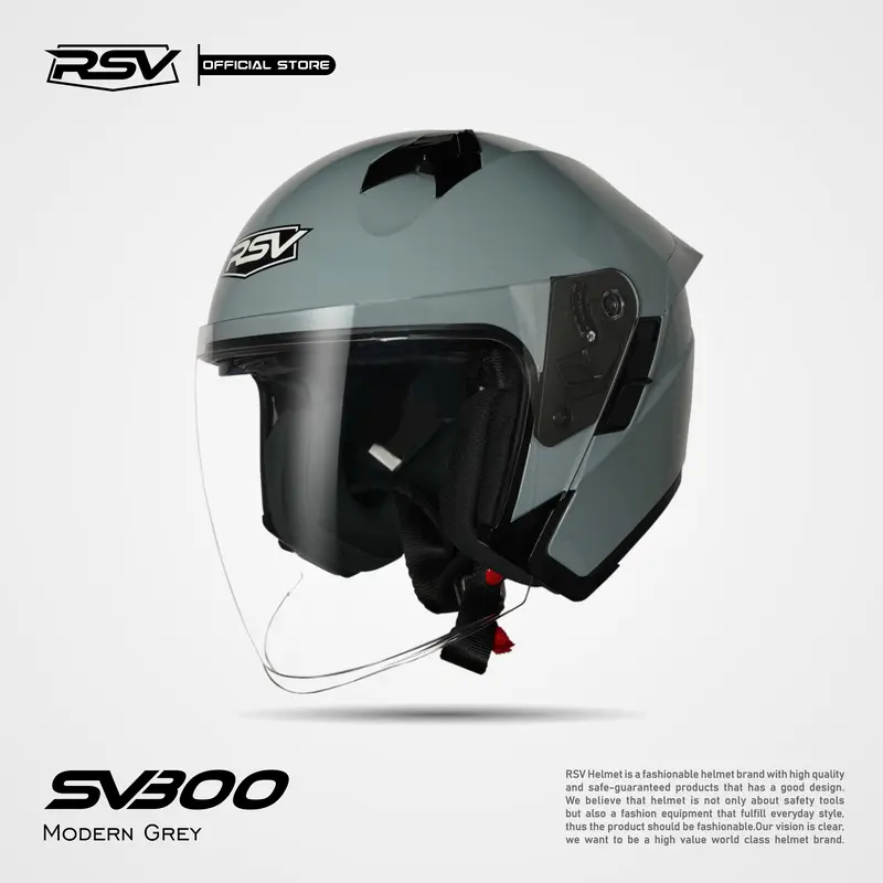 HELM Half face RSV SV300 MODERN GREY Motorcycle 1