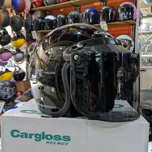 HELM CARGLOSS PREMIUM FREE KACA // SNI // FULL LEHER Motorcycle