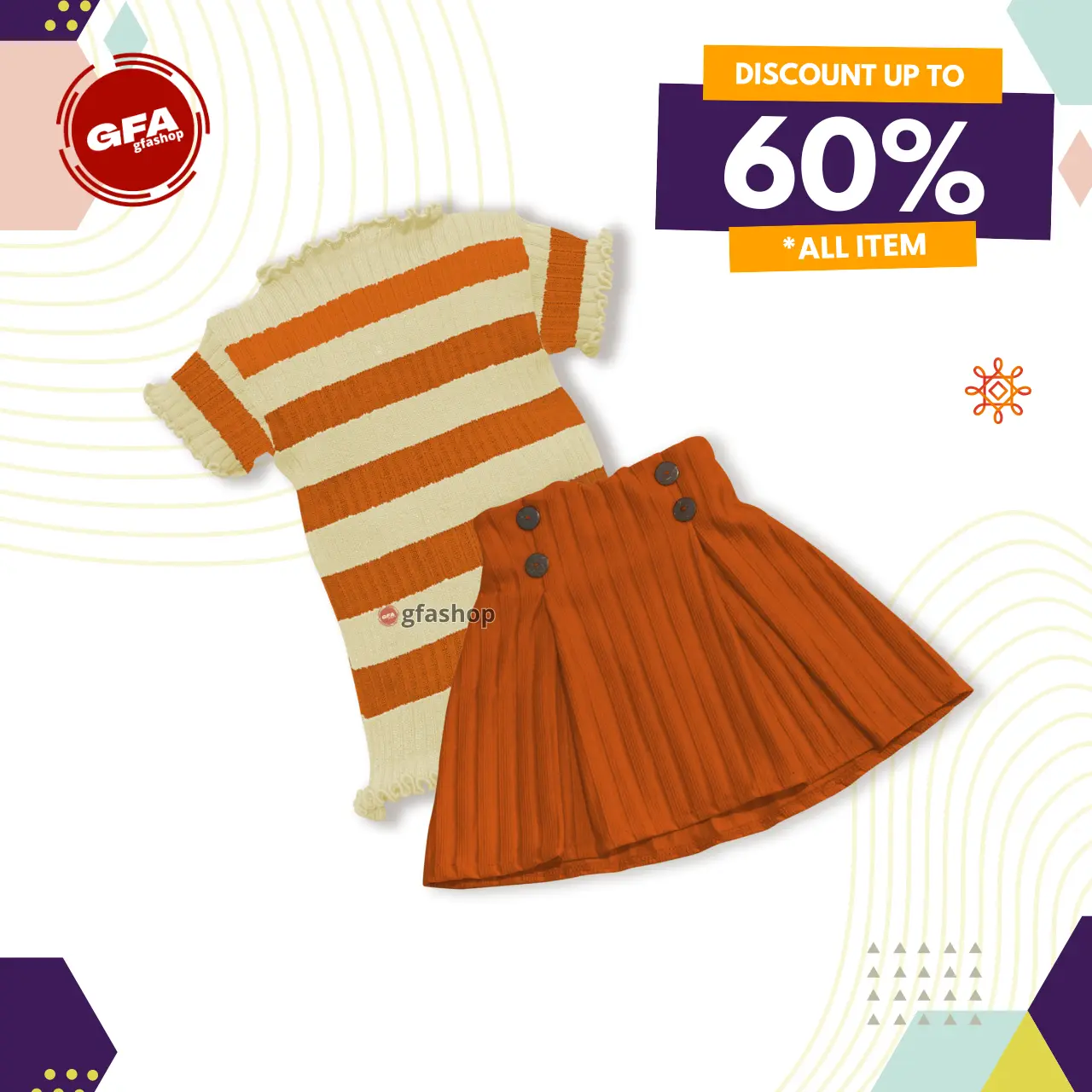 Setelan Rajut Anak Perempuan Poppy Jisoo Stripe Lengan Pendek Rok Hornet Korea Fashion Style