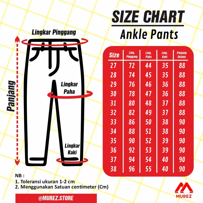 ANKLE PANTS PRIA / CELANA ANKLE PANTS PANJANG SLIMFIT PREMIUM BISA COD SIZE 27-38 Santai / Polos / Slim-fitting / Katun 6