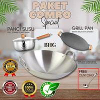 Gambar COD Panci Susu Wajanpan cpanci susu/panci mie/Anti Karat dan Lengket Salju  Wajan Stainless steel, Anti Karat dan Lengket/Kecil Anti Lengket Panci Sup PanciGaya / Pemanggang BBQ /Alat Pemanggang BBQ Panci Pemanggang Anti Lengket/Pakar - Set 2PCSsusu +1Tutup dari TOKO.HBD Kab. Tangerang 2 Tokopedia