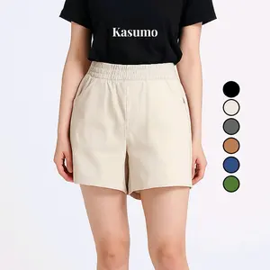 [KASUMO] HOT PANTS Daily Wear Celana Pendek Wanita Santai Nyaman Kain Katun Twill Stretch Pantai & Home. Shorts