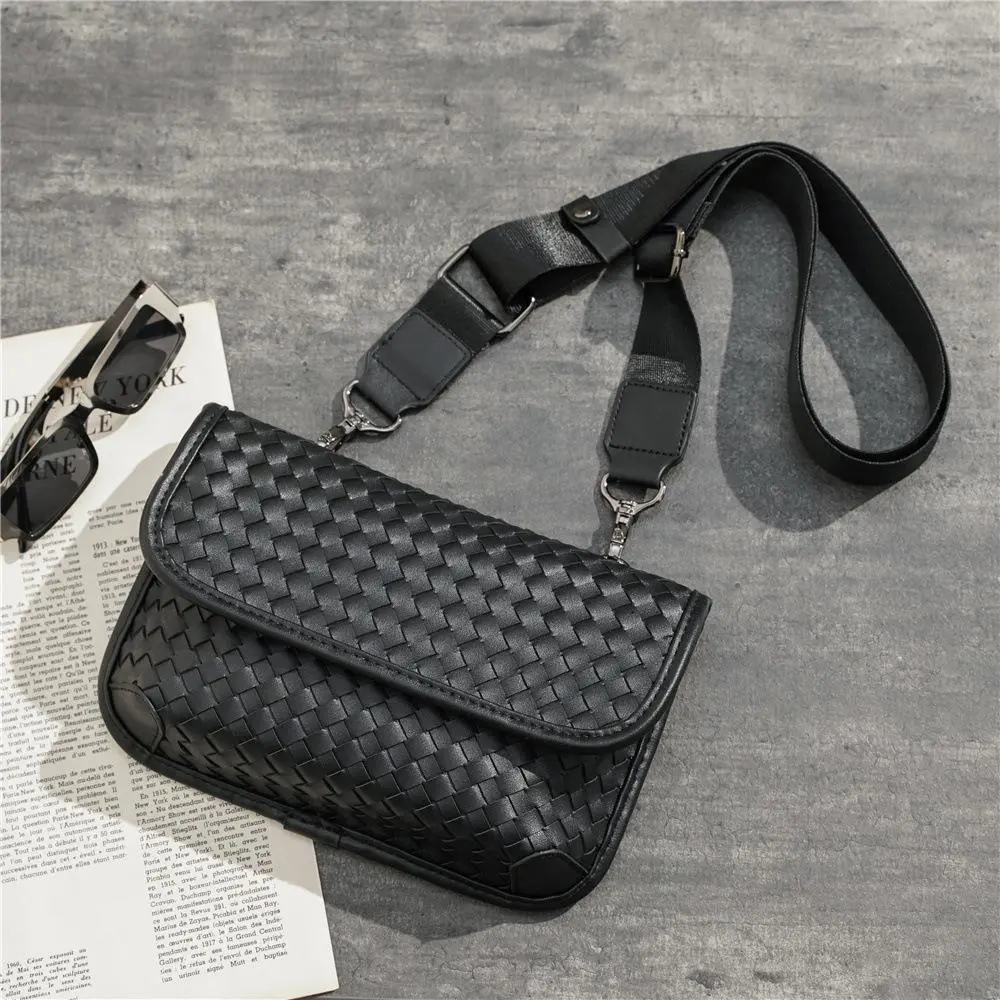 Japan Fashion Braided Chest Bag Casual Shoulder Bag CrossBody Bag Tiger-head Bag