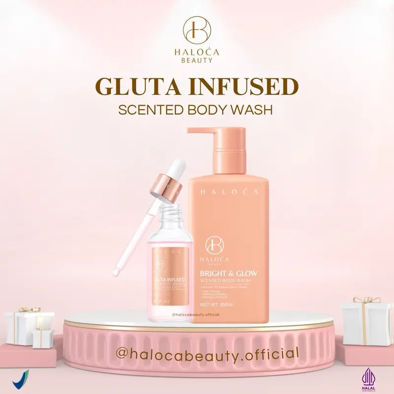 ￼HALOCA BEAUTY | Sabun Gluta Arbutin With Tranexamid Acid + Infused Gluta Skin Tone Up Booster 0