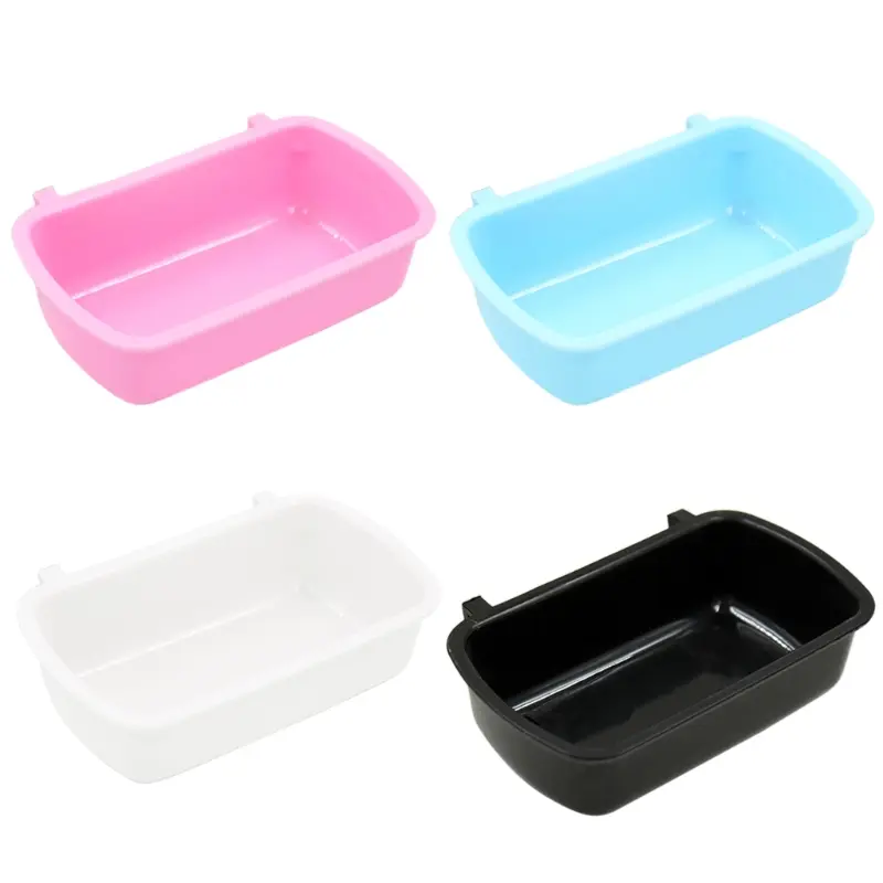Small Pet Food Feeder Bowl Hamster Cage Hook Up Hanging Bowl Water Drinking Device Bird Squirrel Rabbit Feeding Cup