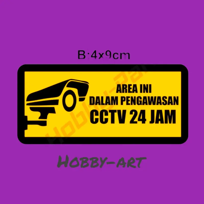 Stiker CCTV Berbagai Ukuran 4