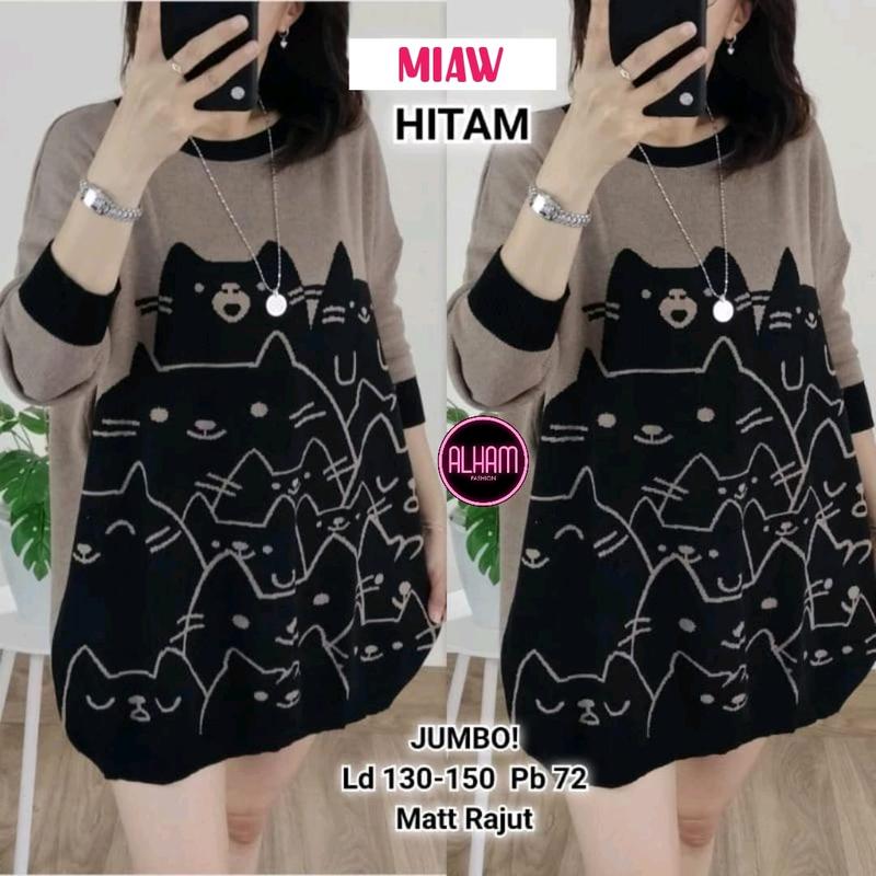 BLOUSE JUMBO WANITA LD 130-150 SIZE XXXL RAJUT IMPORT MOTIF TERBARU PAKAIAN WANITA BAJU ATASAN OVERSIZE LENGAN PANJANG Knitwear 2