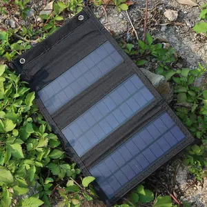 6W 5V Outdoor Solar Panels Monolithic Silicon 3 Fold Solar Portable