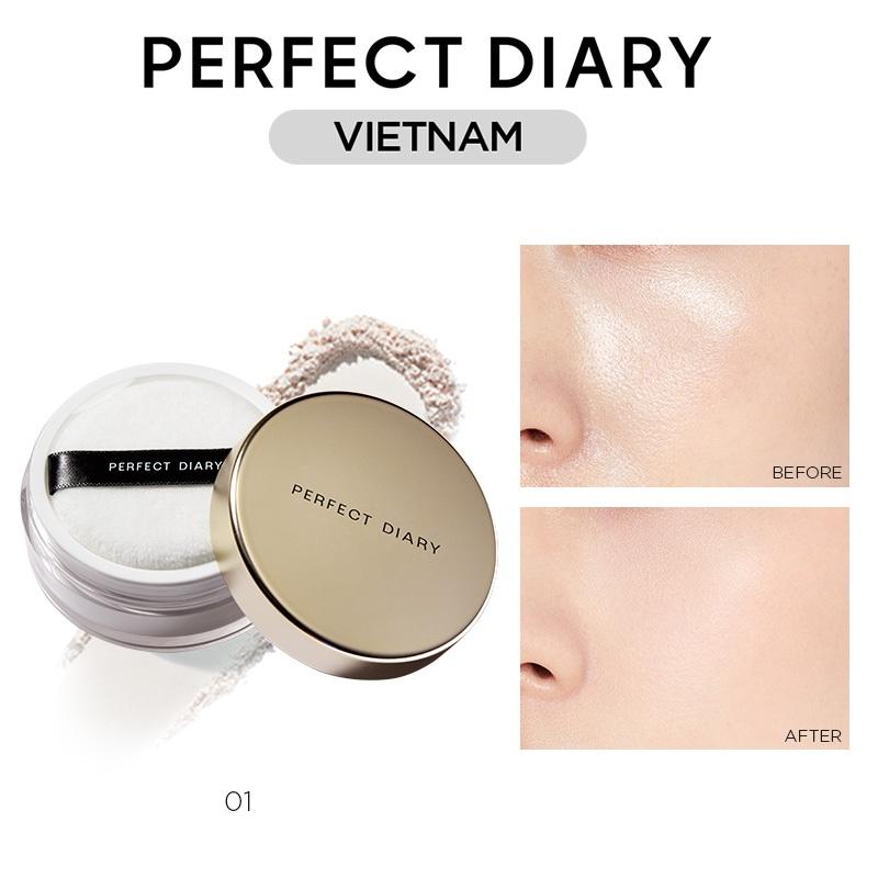 Mua trong live Trang Nhung tặng cọ Perfect Diary Phấn Phủ Dạng Lỏng Không Thấm Nước Nhật Ký Hoàn Hảo Kiểm Soát Dầu Làn Da Mịn Màng 3 Màu 7g