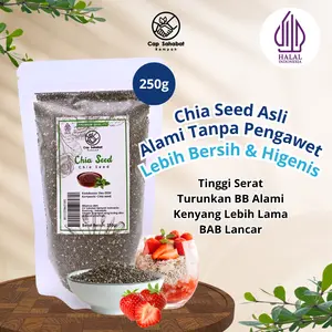 250gr Black Chia Seed Mexico / Organic Black Chia Seed / Chiaseed Hitam Organik / Chia Seed Hitam Alami