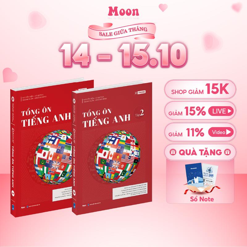 Combo 2 sách tổng ôn tiếng anh 12, ôn thi tốt nghiệp THPT quốc gia và ôn thi ĐGNL 2026