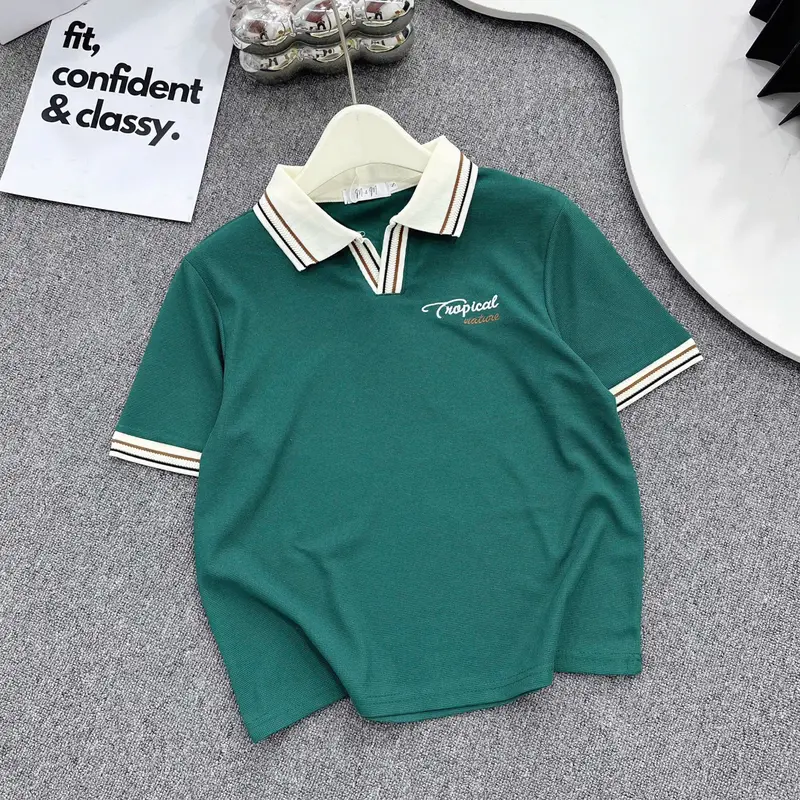 P7 polo nữ nhiều mầu , đơn giản lịch sự , thanh lịch ,dễ phối đồ , chất liệu conton lỗ nhỏ thoáng khí 6