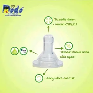 Dodo Silicone Nipple Anti Sedak 4size : S,M,L,XL Bayi