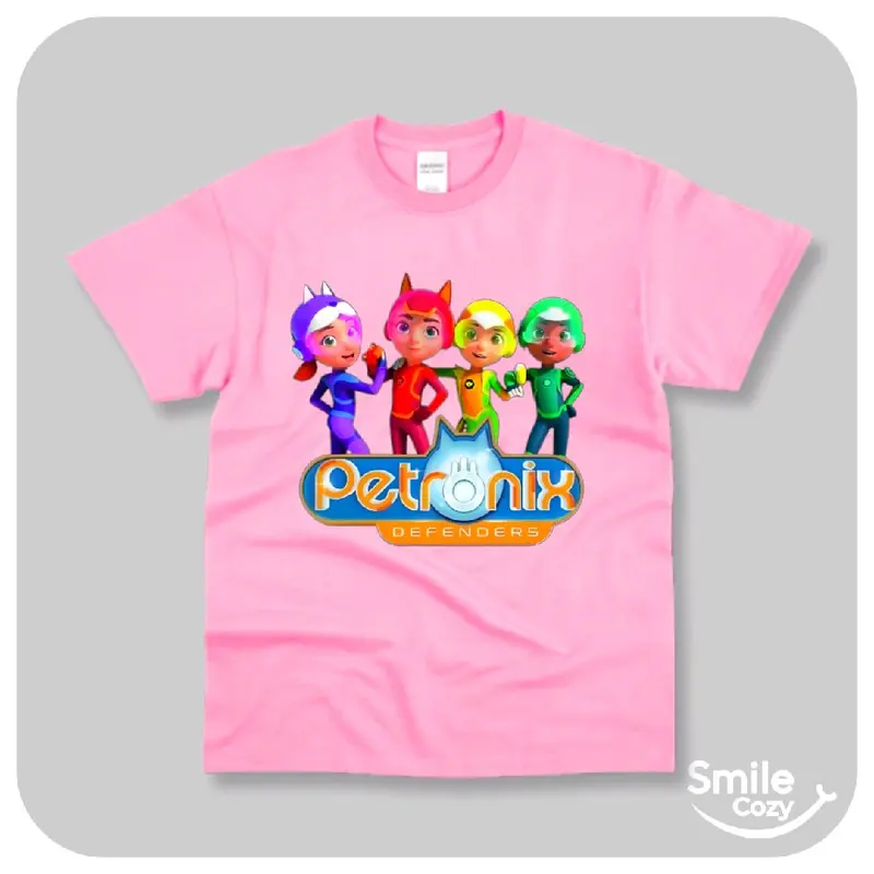 Kaos anak laki laki dan perempuan lengan pendek motif petronix gambar sablon populer pakaian t shirt baju katun premium usia 2 sampai 10 tahun fashion unisex kekinian viral terlaris 1