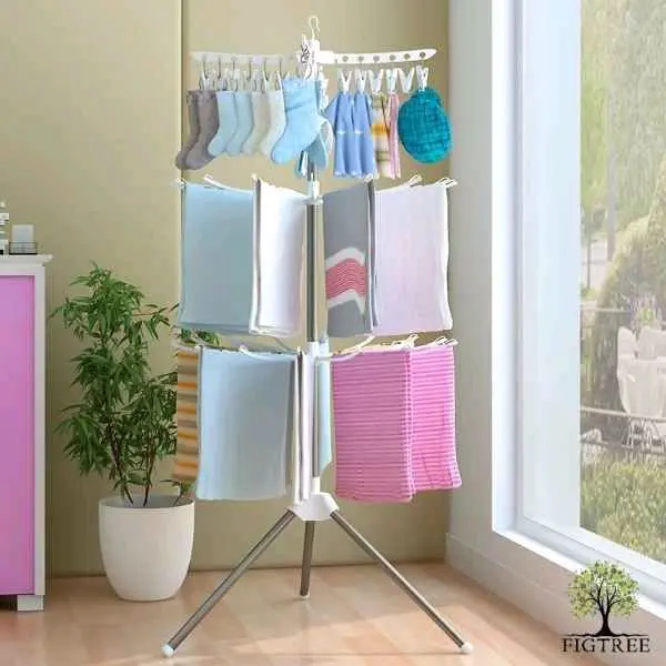 JEMURAN BAJU / PAKAIAN / JEMURAN BAJU BAYI / BAJU ANAK / JEMURAN MENARA 16 TANGKAI & 8 Tangkai  BISA COD Rak Handuk Pink