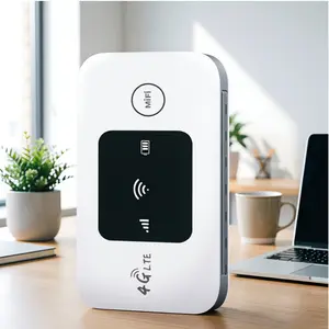 POPIC Modem Wifi Mifi 4G LTE H5577 Unlock All Operator Router 150Mbps Cat4 Baterai 2100mAh Portabel dengan Layar LED 2-Warna untuk 10 Pengguna - Device, Smart