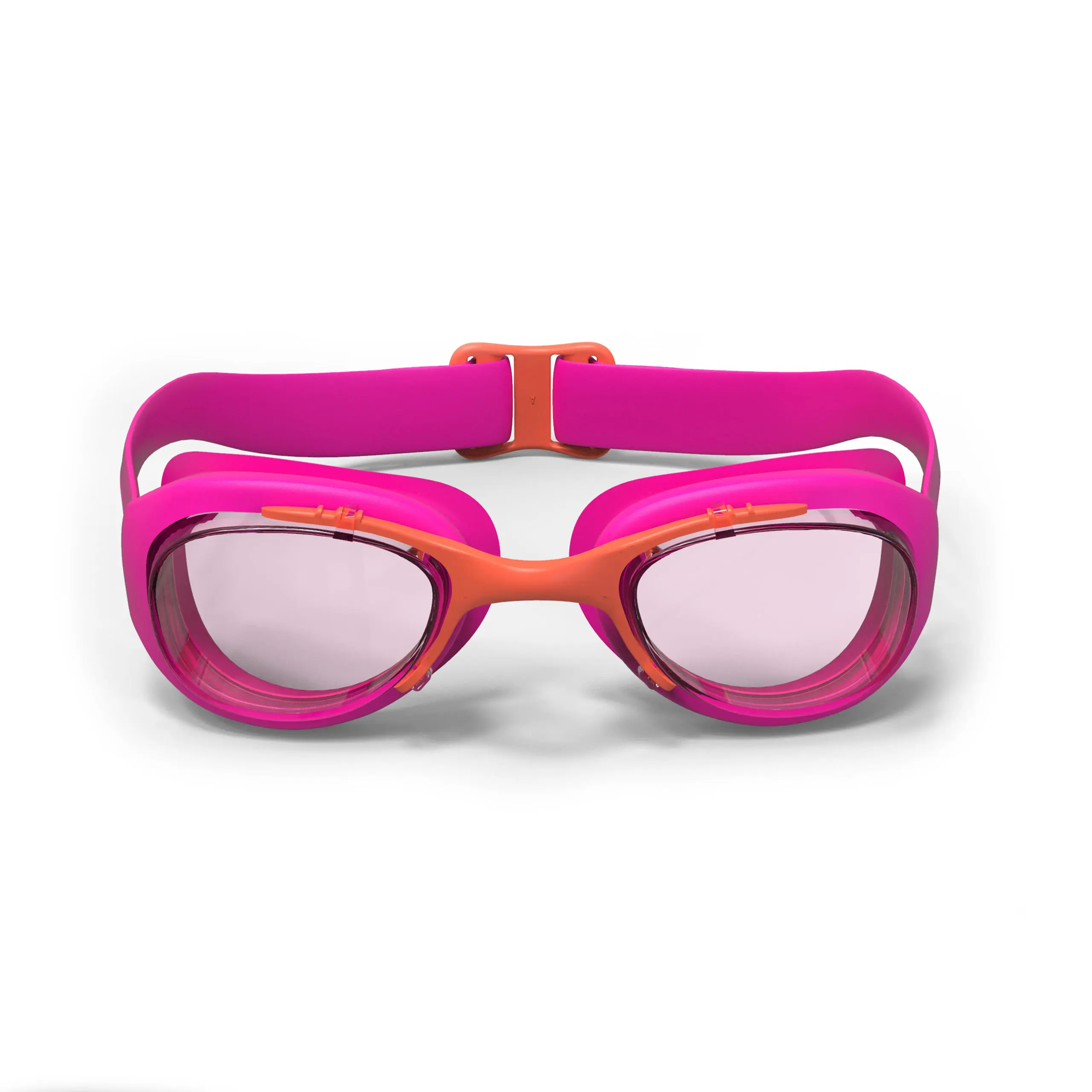 Decathlon NABAIJI Kacamata Renang Anak XBase 100 - Lensa Bening - Ukuran S Pink Tua - 8589233