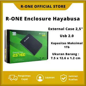 R-ONE Enclosure Casing Hardisk External/HDD Case 2.5" SATA USB 2.0