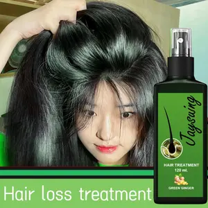 120ml Jaysuing Semprotan Pertumbuhan Rambut Jahe Anti Rambut Rontok Minyak untuk Pertumbuhan dan Perawatan Rambut, serum pertumbuhan rambut botak