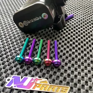 Baut Titanium Tutup Master Rem RCB Kotak/Oval dan Brembo Kotak/Oval Titanium Original Vietnam Universal Motorcycle Kualitas Terbaik