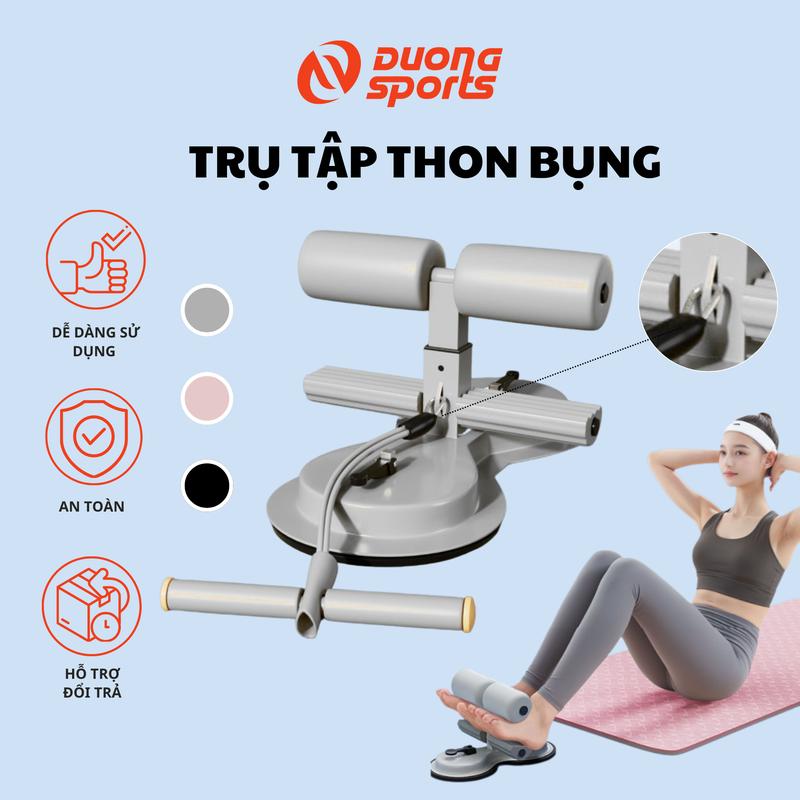 Trụ Tập Bụng Kèm Dây Kéo DƯƠNGSPORT Đàn Hồi Hút Chặt 130kg An Toàn Dễ Sử Dụng Cho Tập Gym Tại Nhà