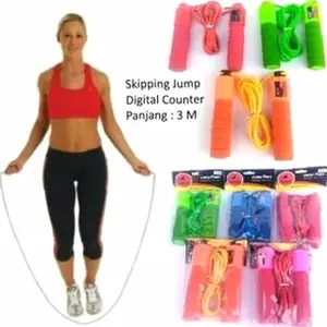 Jump Rope Skiping Soft Handle With Counter / OLAHRAGA / Tali Lompat | Kekinian