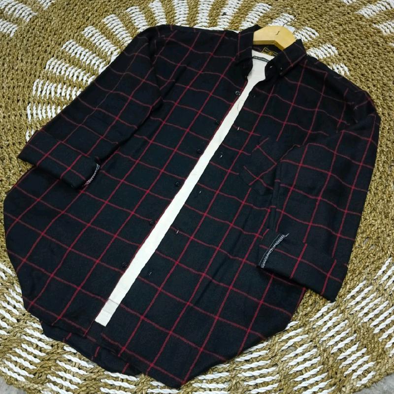 PWL12- Kemeja Flanel Pria Wanita Uniseks Lengan Panjang Lembut Casual Motif Kotak Nyaman Formal 5