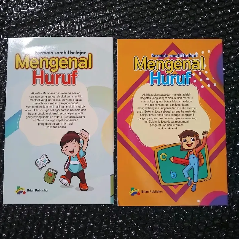 Buku PAUD Bermain Sambil Belajar Mengenal Huruf 1 2 Full Color - BP 5