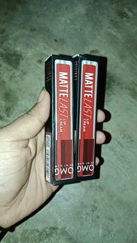 Product Review of OMBRE OMG LIPCREAM NO 14 CAPPUCINO & NO 12 SCARLETT Waterproof from S**a 1