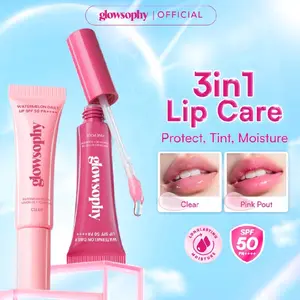 Glowsophy Watermelon Daily Lip SPF 50 PA++++ 7 ml | Lip Serum with lemon oil | Perlindungan UVA/UVB & Kilau Natural untuk Bibir Lembut dan Sehat Sepanjang Hari