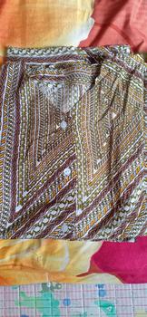 Product Review of [DasterHitsMalang] One Set Aira Celana Kulot Panjang 7/8 /One Set Kancing Depan/One Set Lengan Rempel/Setelan Wanita Baju Karet Katun Kerah Rayon Motif Atasan Busui Pendek Kotak from y**a 0
