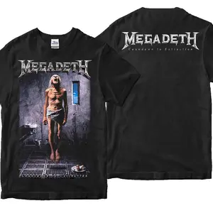 Kaos band MEGADETH COUNTDOWN TO EXTINCTION Premium Tshirt megadeth kaos band metal vintage sepultura metallica slayer Megadeth rock n roll Oversize Sablon