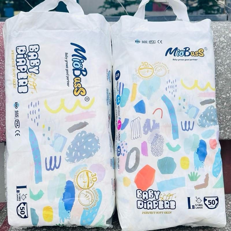 Combo 100 tã dán - bỉm quần bỉm Miobuss cao cấp đủ size cho bé