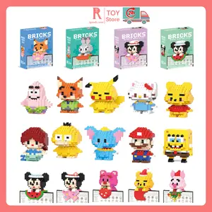 igoods.rose Blok Bangunan Kartun Mini  Mainan Liontin Komputer  Liontin Kamera Ponsel  Mainan Blok Bangunan Lucu  Hadiah Ulang Tahun