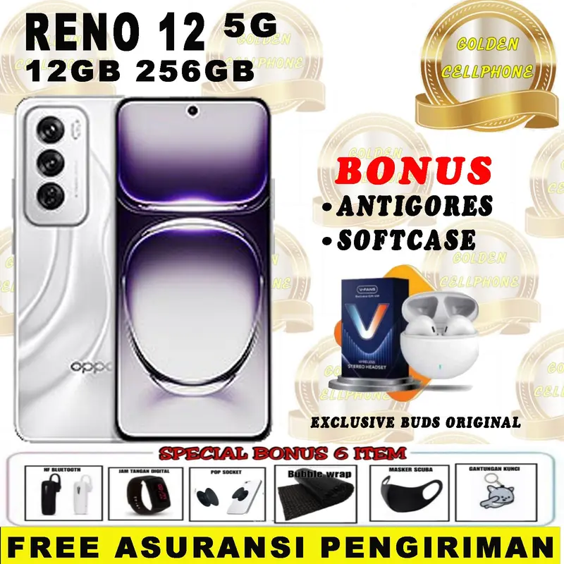 (EXCLUSIVE WENNY_WIJAYA) OPPO RENO 12 5G 12/256 & RENO 12 PRO 5G 12/512  AI FEATURE GARANSI RESMI