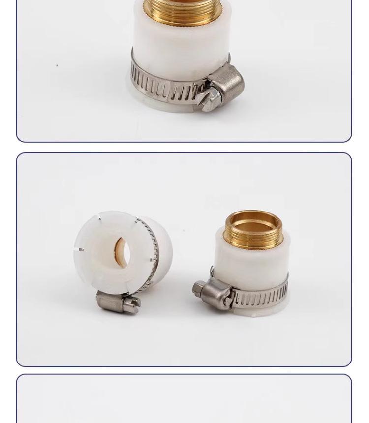 Product Introduction of 20/22mm Universal Joint of Faucet White Silica Gel Tap Water Water Filter Universal Joint Kitchen and Bathroom Faucet Accessories 4