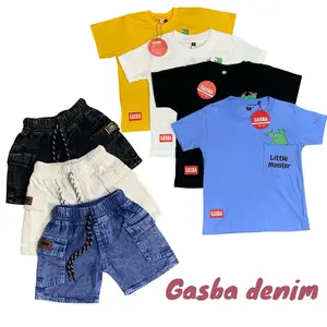 Setelan Celana Cargo Anak Laki-laki Usia 1-8 Tahun Katun Combed - Fashion