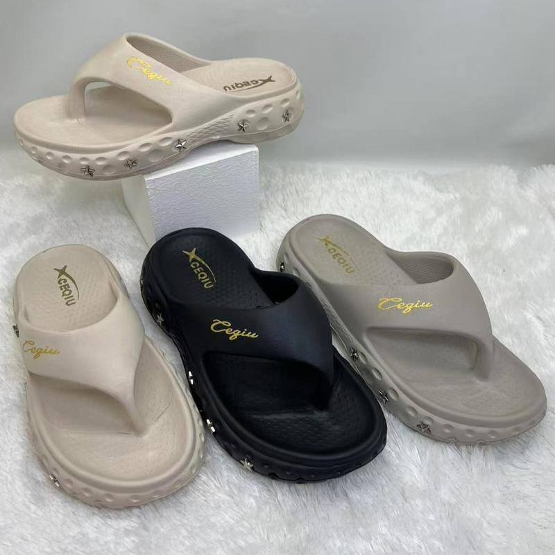 (Size 36-40) Ceqiu EH67 Sandal Wanita Jepit Sandal Karet Korean Style Trendy 4