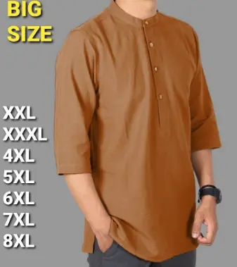 KOKO KURTA LENGAN 3/4 TERBARU 2025 PRIA DEWASA MOCA