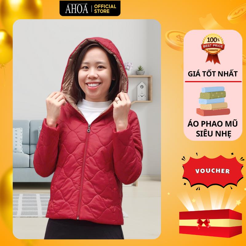 Áo Phao Nữ Có Mũ Siêu Nhẹ AHOA, Áo Khoác Women Có Mũ Mùa Đông Cao Cấp PSN02 - THỜI TRANG AHOA
