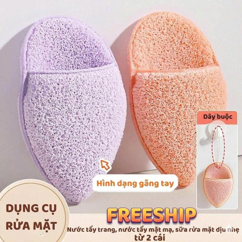 Combo 3 Bông Mút Rửa Mặt Bọt Biển Hình Giọt Nước Làm Sạch Sâu Da Mặt Miếng Bông…