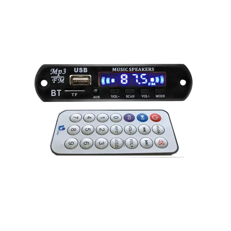 Kit Modul Mp3 Bluetooth Vire Terbaru V8.6 12V AUX FM dengan Fitur Radio FM dan Teknologi Suara Stereo Kelas Tinggi untuk Mendengarkan Lagu dan Siaran Radio Lokal Secara Wireles 1