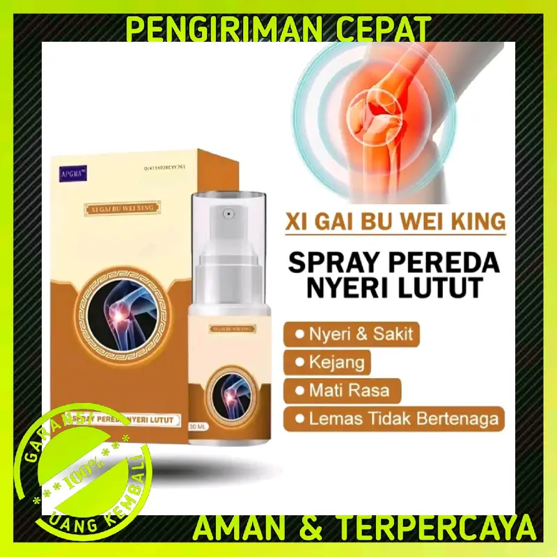 Spray Cooling Gel - Spray Pereda Nyeri Lutut Membantu Hilangkan Sakit Area Lutut Bahu Leher Pinggang dan Asam Urat 0