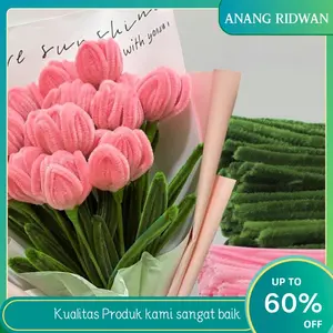 Kawat Bulu Mercy 30cm 100pcs | Pipe Cleaner Premium Gembul & Fleksibel | DIY Craft Warna Cerah